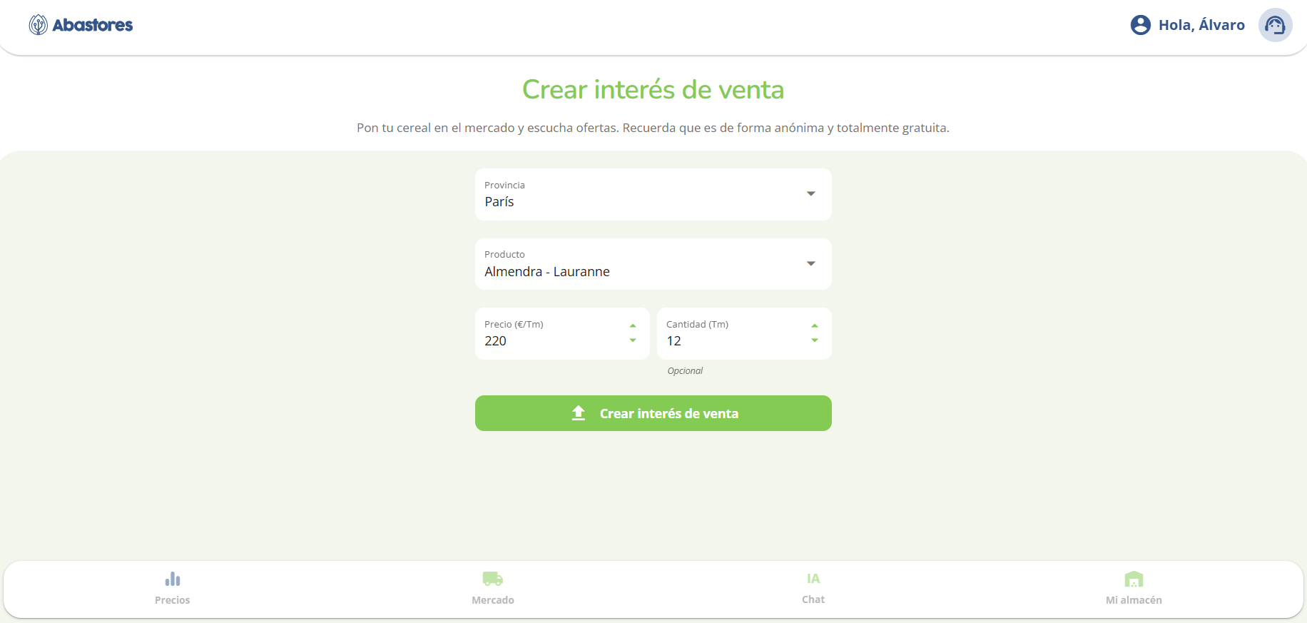Imagen 4 de 5: Vista del perfil de un proveedor con productos relacionados y valoración.